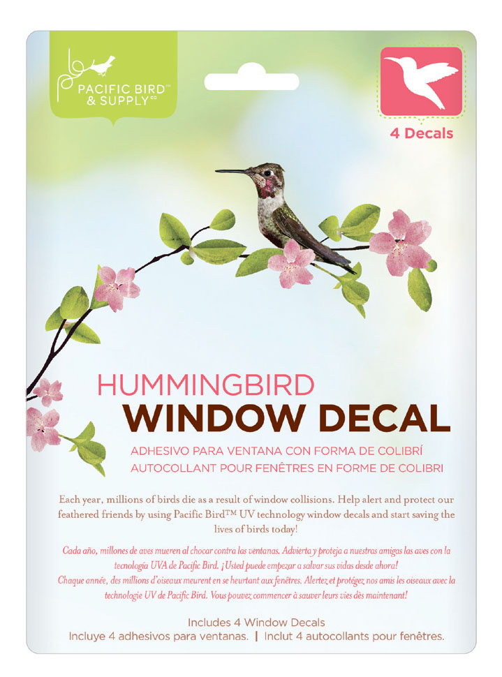 Window Decal: Hummingbird - Click Image to Close
